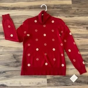 NWT Red Turtleneck Sweater